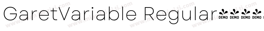 GaretVariable Regular字体转换
